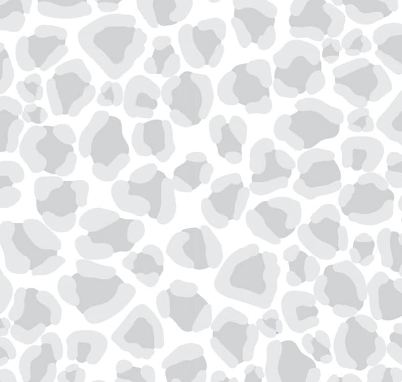 Gray Leopard Print Wallpaper // Removable Wallpaper // Peel Etsy