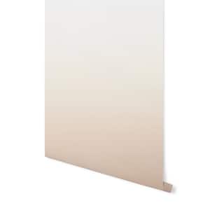 May include: A roll of ombre wallpaper with a gradient from white to light pink.
