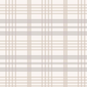 Wallpaper Plaid Brown/ Teddy Brown Plaid Wallpaper/ Removable Wallpaper/ Peel and Stick Wallpaper/ Unpasted/ Pre-Pasted Wallpaper WW2263