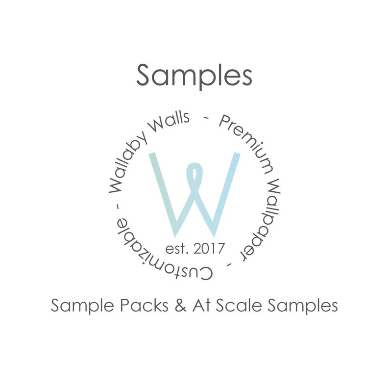 Sample Packs and At Scale Wallpaper Samples // Removable Etsy