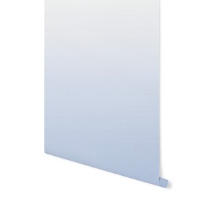 blue and white peel and stick wallpaper ombre coastal chic beach tropical decor/ Soft Blue Ombre Wallpaper/ Removable Wallpaper WW2068