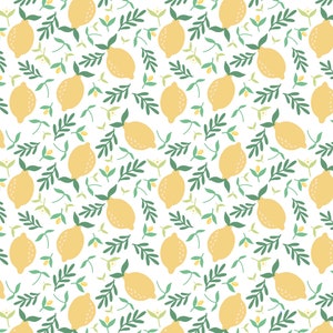 Lovely Lemon Wallpaper // Removable Wallpaper// Peel and Stick Wallpaper// Unpasted Wallpaper // Pre-Pasted Wallpaper WW1807