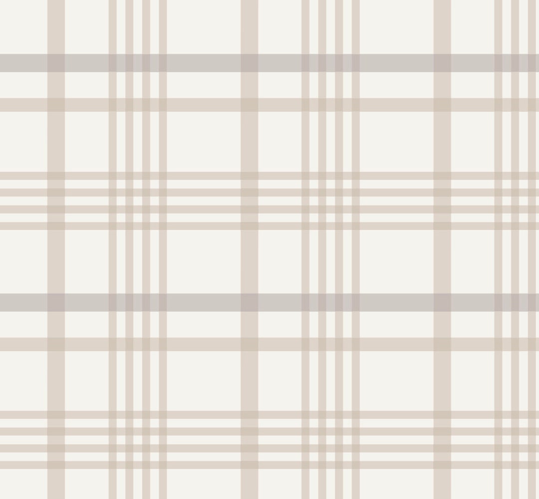 Wallpaper Plaid Brown/ Cozy Brown Plaid Wallpaper/ Removable Wallpaper/  Peel and Stick Wallpaper/ Unpasted/ Pre-pasted Wallpaper WW2249 