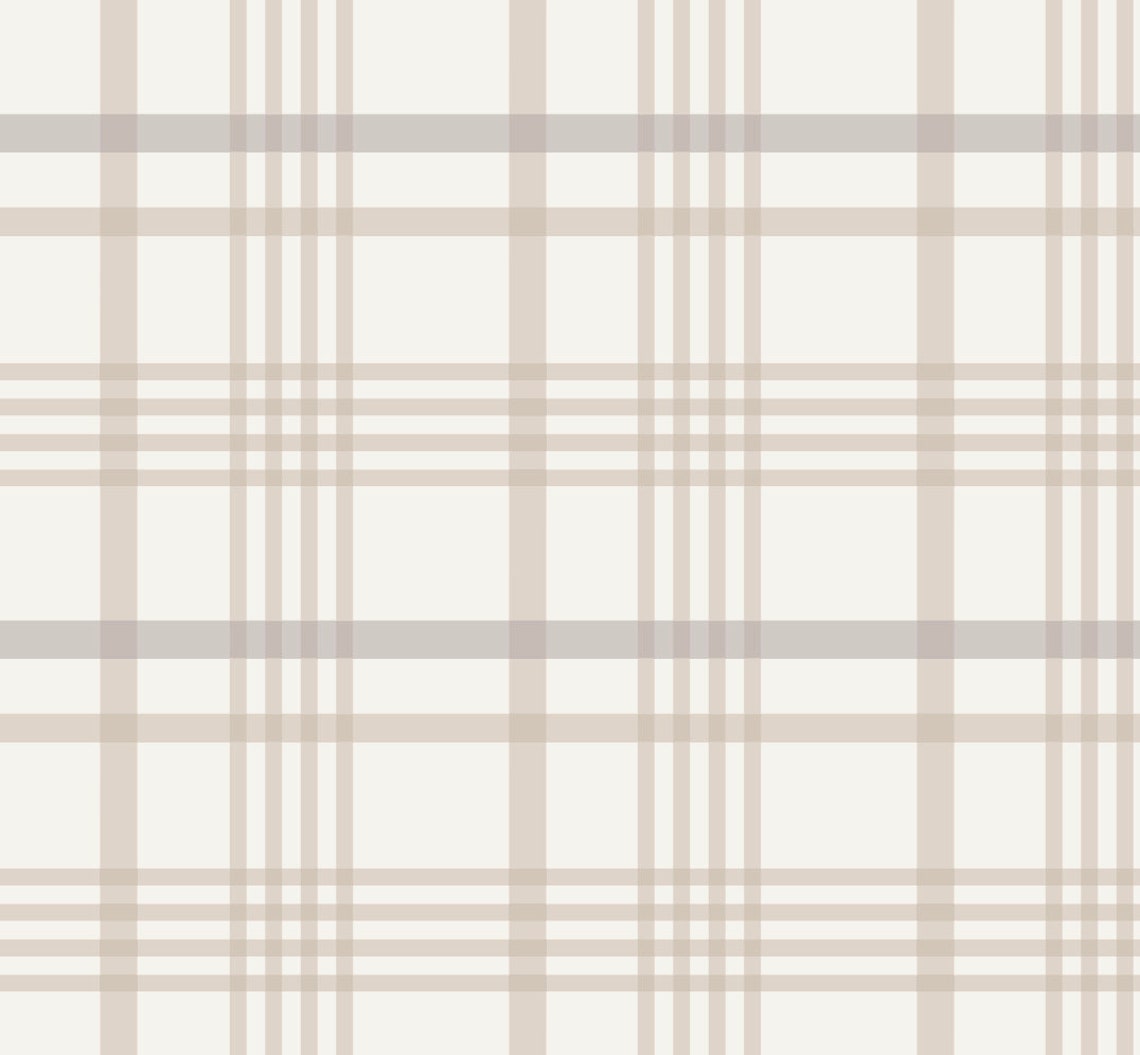 Wallpaper Plaid Brown/ Cozy Brown Plaid Wallpaper/ Removable - Etsy