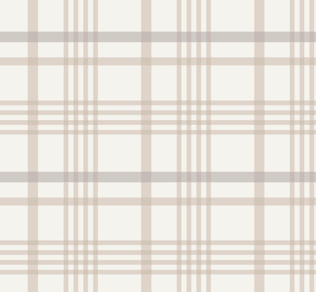 Wallpaper Plaid Brown/ Cozy Brown Plaid Wallpaper/ Removable