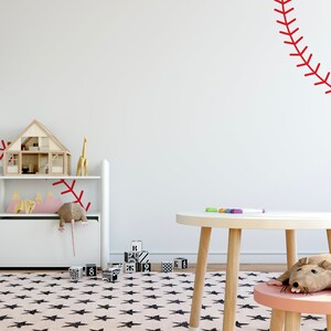 Baseball Mural Wallpaper // Removable Wallpaper // Peel and Stick