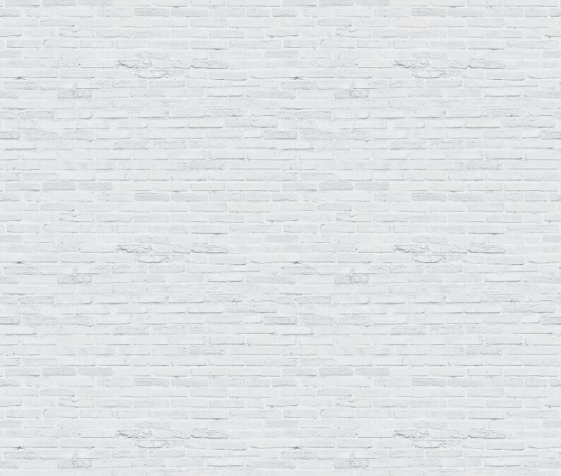 White Brick Wallpaper // Removable Wallpaper // Peel and Stick Etsy