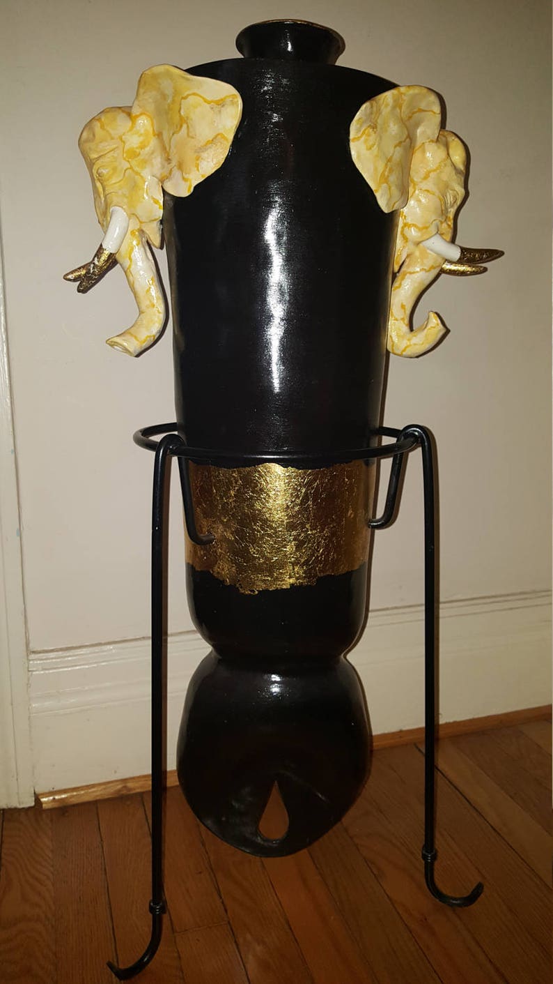 Elephant Floor Vase Etsy