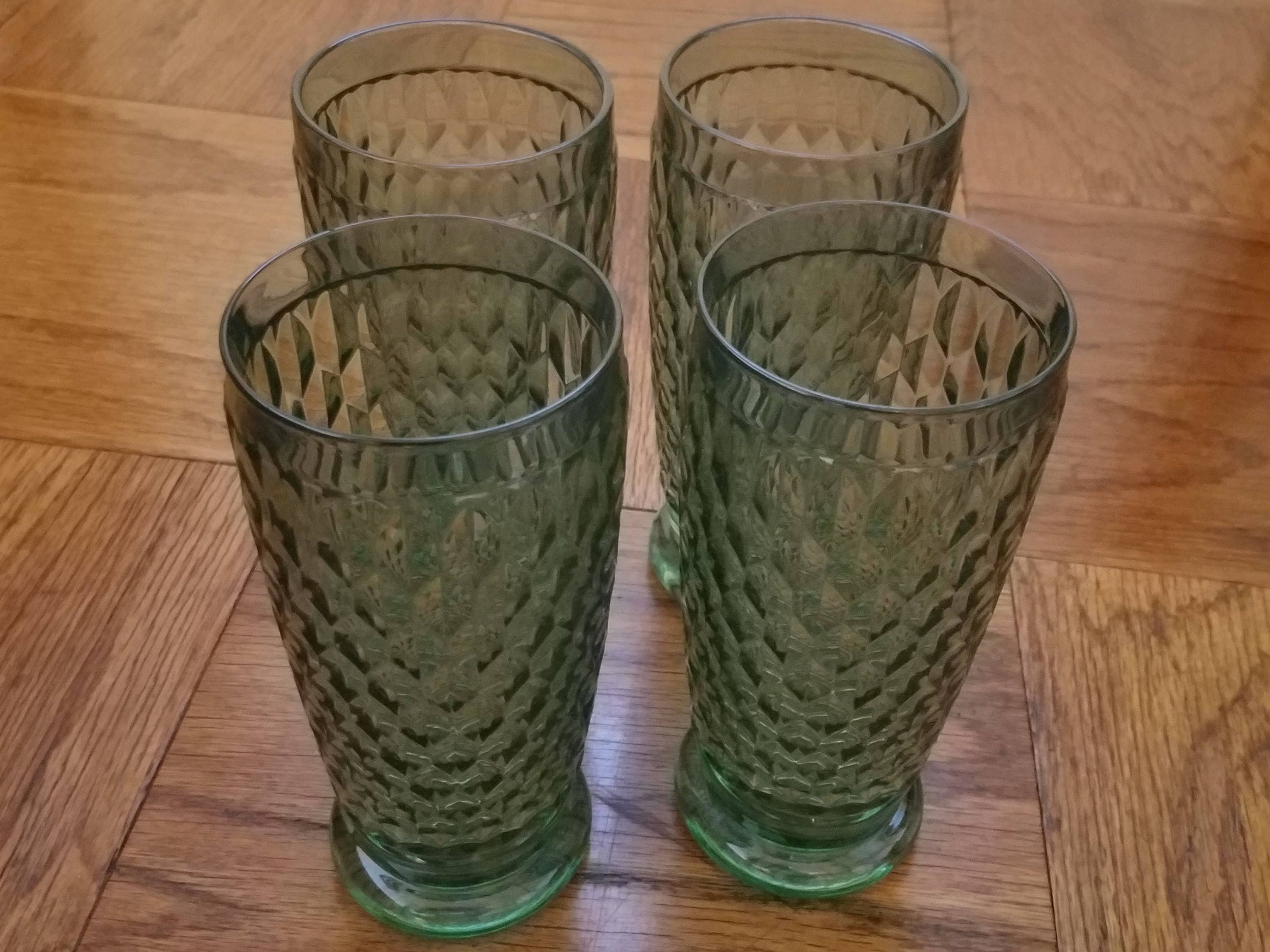 vintage green tea glasses