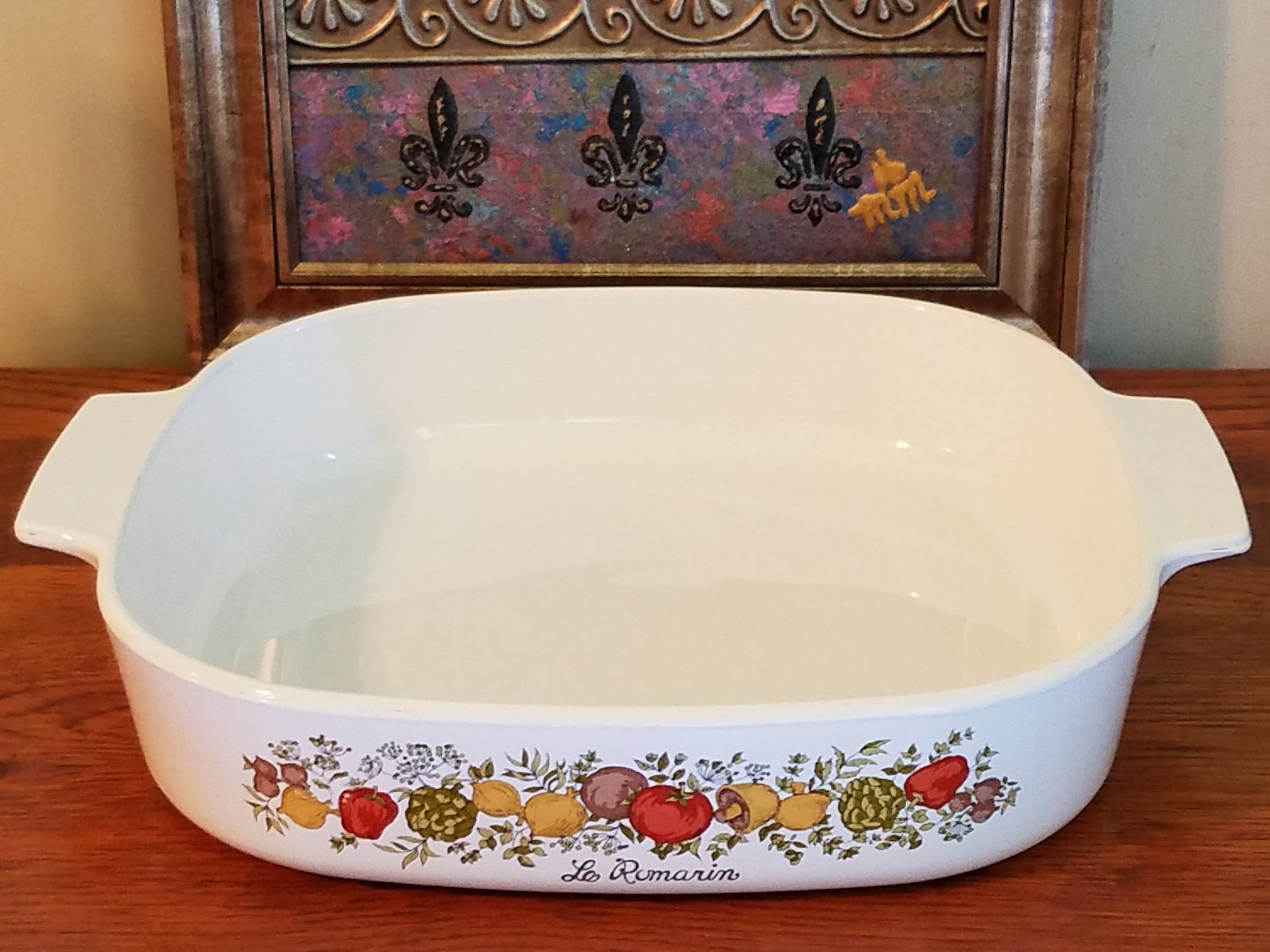 Vintage Corning Ware Spice of Life A10B Large Casserole Baking
