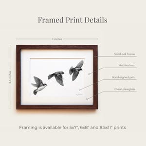 Polar Bear Graphite Art Print: Solid Oak Frame, Archival Paper Framed