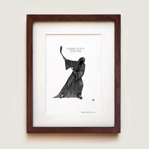 Detroit Red Wings | Sudden Death Overtime | Framed Art Print