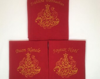 Buon Natale Kitchen Towel.Merry Christmas Towel Wesolych Swiat Or Feliz Navidad Etsy