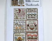 Little House Needleworks  Inspirational Scriptures Cross Stitch pattern.