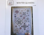 Winter Quakers Rosewood Manor sampler cross stitch pattern.