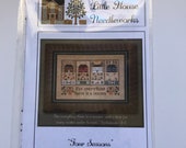 Four Seasons counted cross stitch pattern by Little House Needleworks.