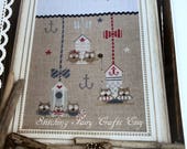 Summer Owls counted cross stitch pattern designed by Madame Chantilly