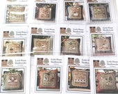 Little House Needleworks  Little Sheep Virtue Cross Stitch patterns, full set of twelve patterns.