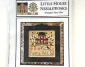 Little House Needleworks Pumpkin Patch Inn counted cross stitch pattern.
