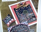 Hands On Design Star Spangled Swine Farm Cross Stitch Pattern