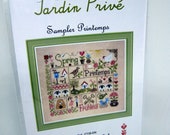 Jardin Prive Simple Sampler Printemps Cross Stitch Pattern