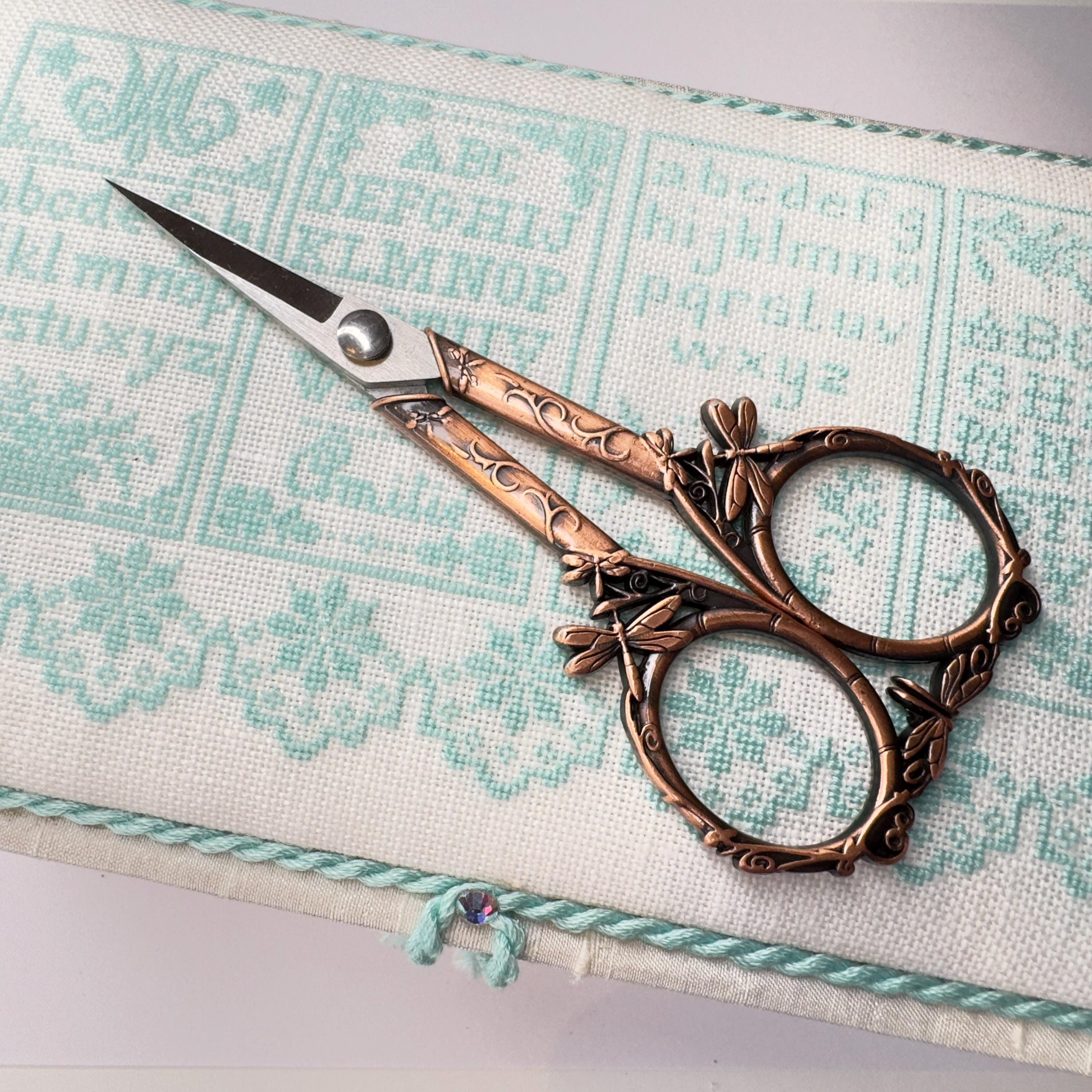 Vintage Dragonfly Embroidery Scissors - Stainless Steel Craft Scissors For Sewing And Detail Work