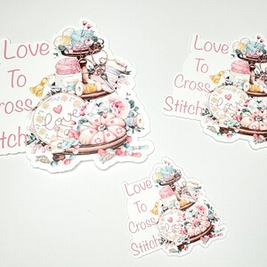 Love to cross stitch vinyl sticker