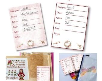 Afdrukbare kruissteekprojectlabels, organisatie voor kruissteek, kruissteekcadeau, kruissteekliefhebber.