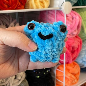 Ready to Ship - Pocket Frog Plushie - Handmade Crochet Stuffed Animal