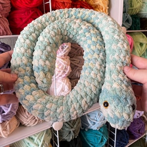 Ready to Ship - Snake Plushie - Handmade Crochet Stuffed Animal