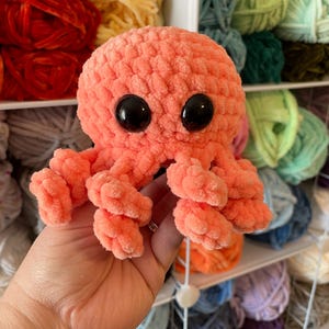 Ready to Ship - Large Octopus Plushie - Handmade Crochet Stuffed Animal