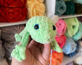 Ready to Ship - Gecko Plushie - Handmade Crochet Stuffed Animal