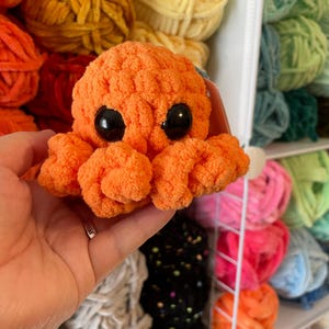 Ready to Ship - Medium Octopus Plushie - Handmade Crochet Stuffed Animal
