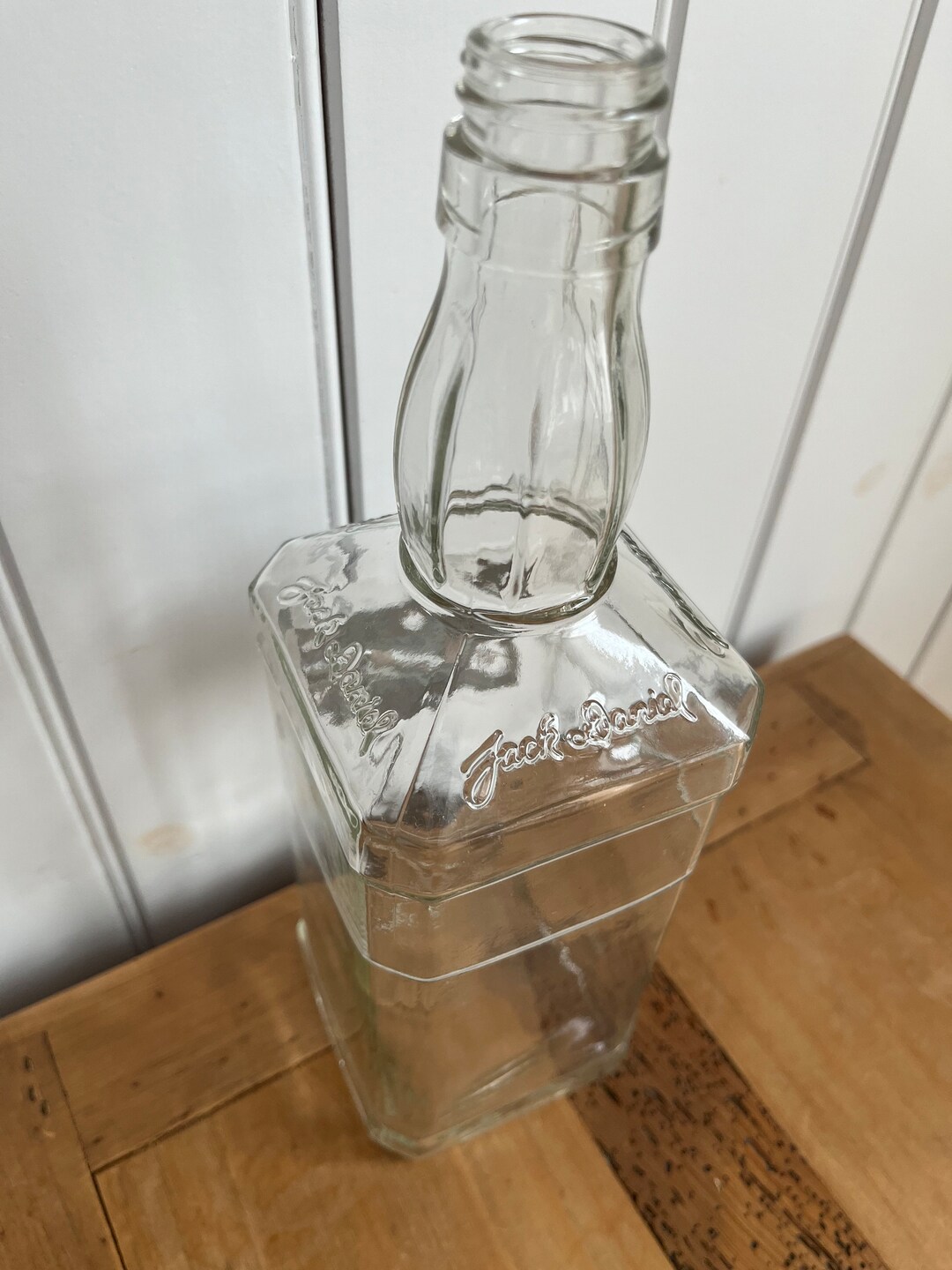 Jack Daniels Half Cut Liter Bottle Container With Silver Hinge Etsy