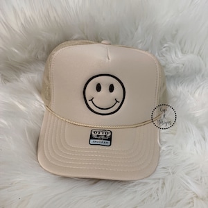 Embroidery Smiley Hat