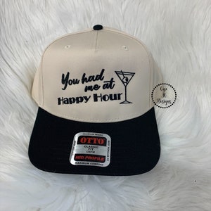 Embroidery Happy Hour Hat