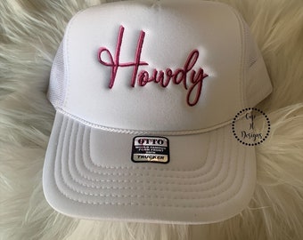 Borduren Howdy hoed | Tweekleurige Howdy