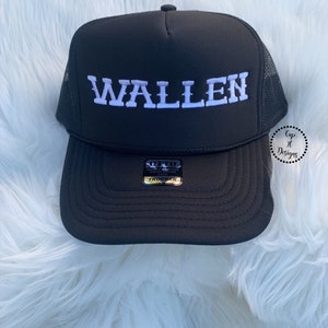 Embroidery Wallen Hat | Black Hat