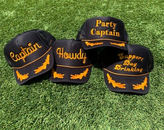 Embroidery Captain Party Hat