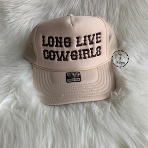 Embroidery Long Live Cowgirls Hat | Tan Hat