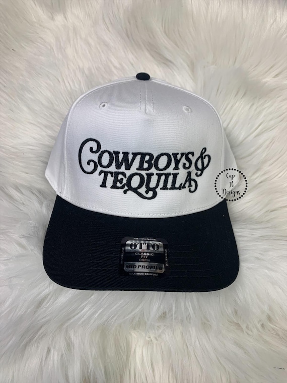 Cowboys and Tequila embroidered baseball  hats new in Poly Bags Tequila Cowboy Embroidered Trucker Hat – Wild Junkie main image 4