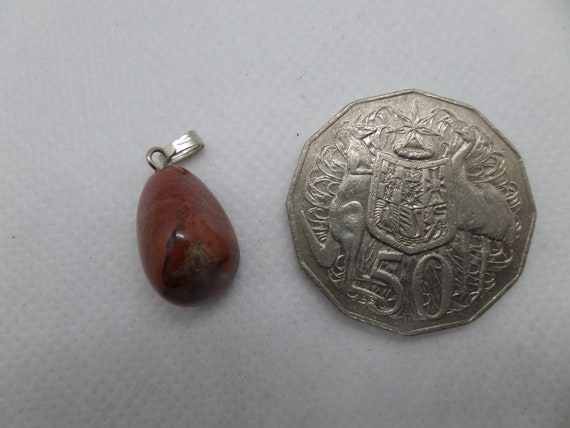 Jasper stone triangular shaped pendant - image 4