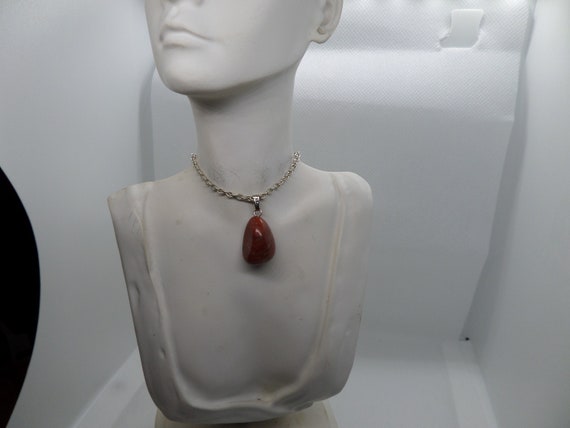 Jasper stone triangular shaped pendant - image 6