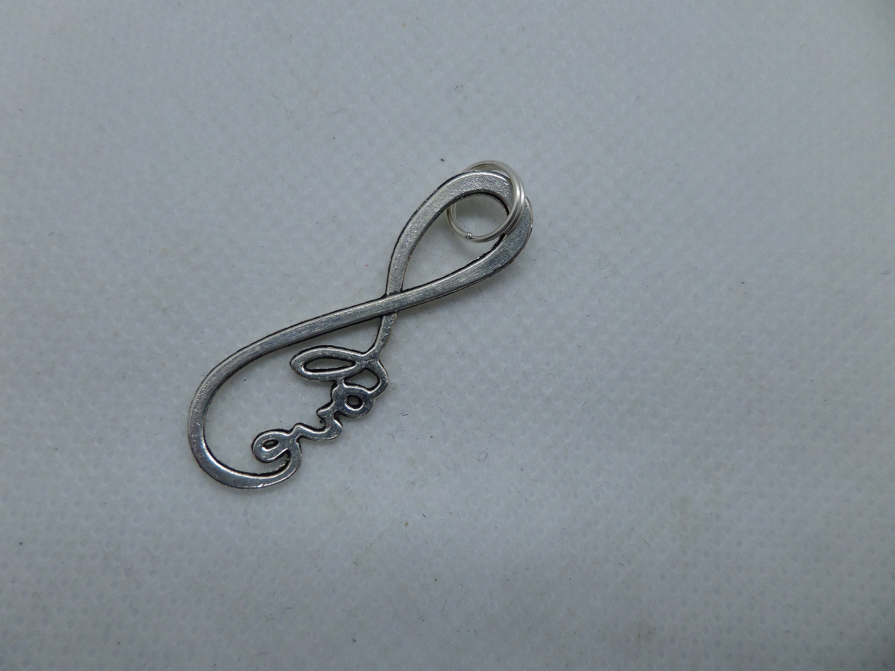 Infinity Cursive Writen Infinity Love in Cursive Writing Silver Pendant - Etsy