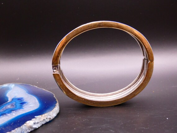 Cross hatch basket weave silver patterned bangle.… - image 6