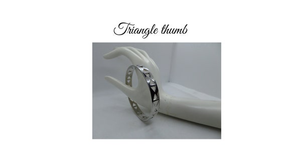 Solid beautifully crafted triangle styled bangle.… - image 6