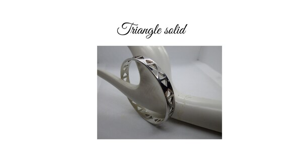 Solid beautifully crafted triangle styled bangle.… - image 2