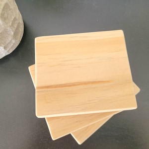 Wood unfinished blocks craft blanks 4 x 3/4 x 3 1/2 x  inches sanded ready for painting or stained or making bird toys