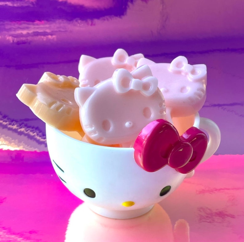 Hello Kitty mini soaps set of 10 MADE TO ORDER image 1