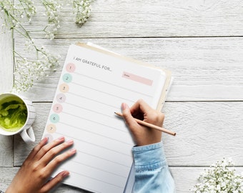 Gratitude and Bucketlist Printable PDF